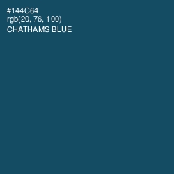 #144C64 - Chathams Blue Color Image